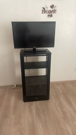 TV and cabinet
