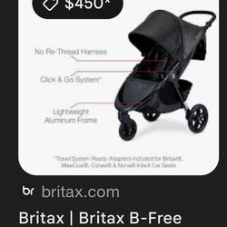 Britax B-Free Premium Stroller Barely Used