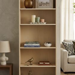 Crate & Barrel 72” inch Wooden Shelf- Excellent Condition