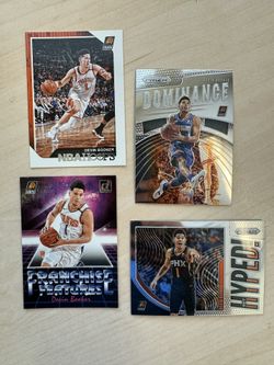2019 Panini Prizm #8 Devin Booker Dominance Get Hyped Donruss Inserts Lot (4)