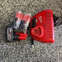 Milwaukee Battery And Charger 