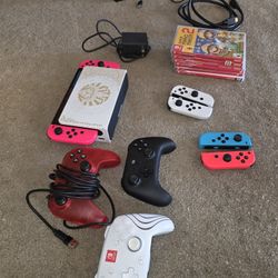 Nintendo Switch Oled With Docks $240 4 Games