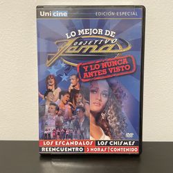 Lo Mejor De Objectivo Jama DVD STICKER SEALED Edicion Especial Spanish TV 2005