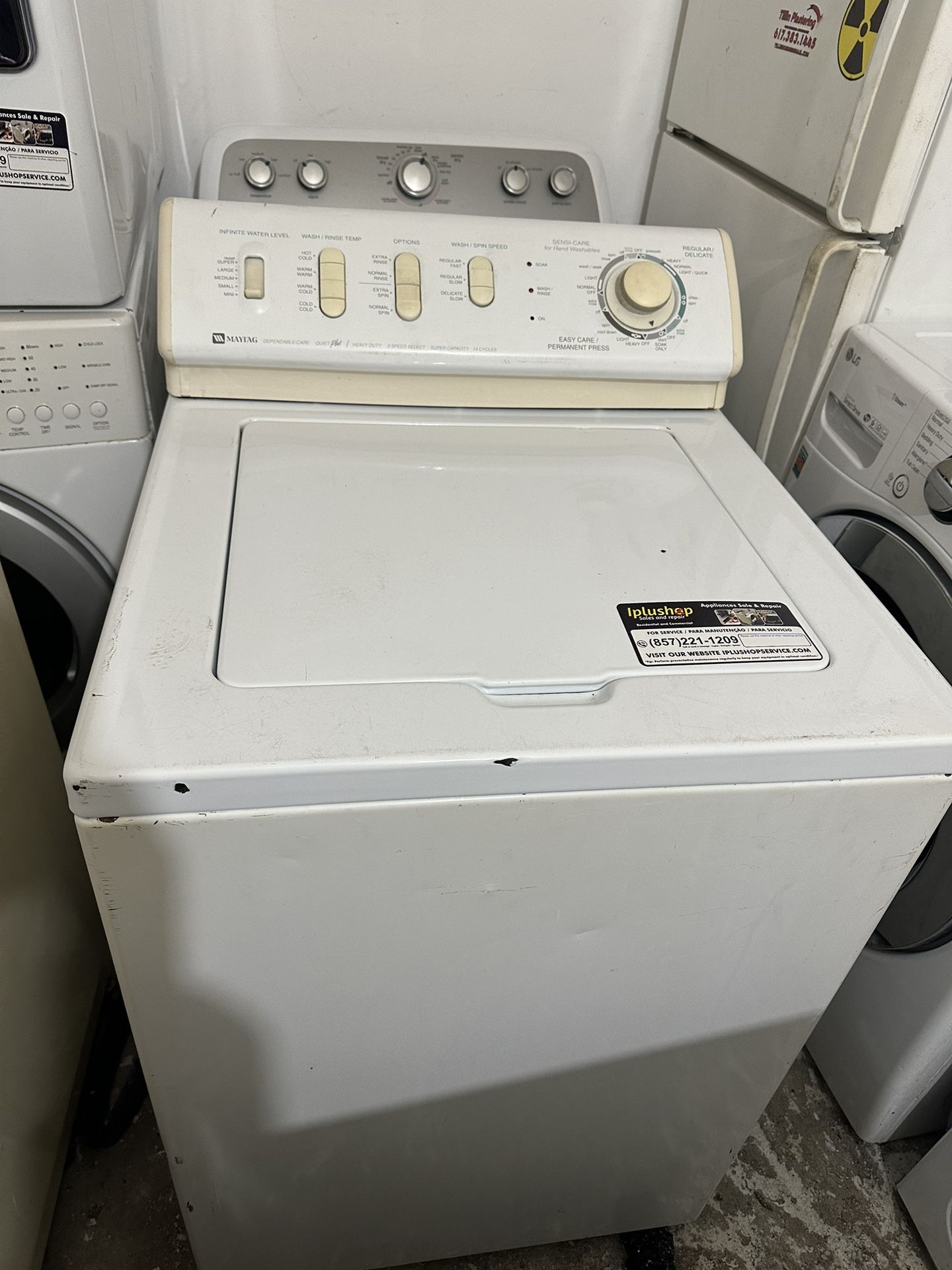 washing machine in excellent working order. iplushop guarantee we deliver