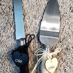 Wedding Cake Knife & Server Set