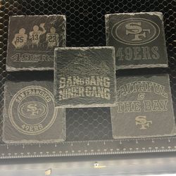 49ers Engraved Coasters