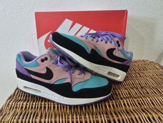 Nike Air Max 1 Have A Nike Day Size 10 Shoes Purple Black Sneaker BQ8929-500
