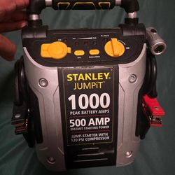 STANLEY J5C09 1000 Peak Amp Automotive Jump Starter, Portable Power