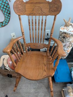 Oak rocker