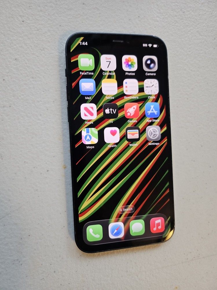 Apple IPhone 12 64 GB UNLOCKED COLOR BLACK WORK VERY WELL PERFECT CONDITION