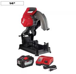M18 FUEL 18-Volt Lithium-Ion Brushless Cordless 14 in. Abrasive Cut-Off Saw Kit with One 12.0Ah Battery