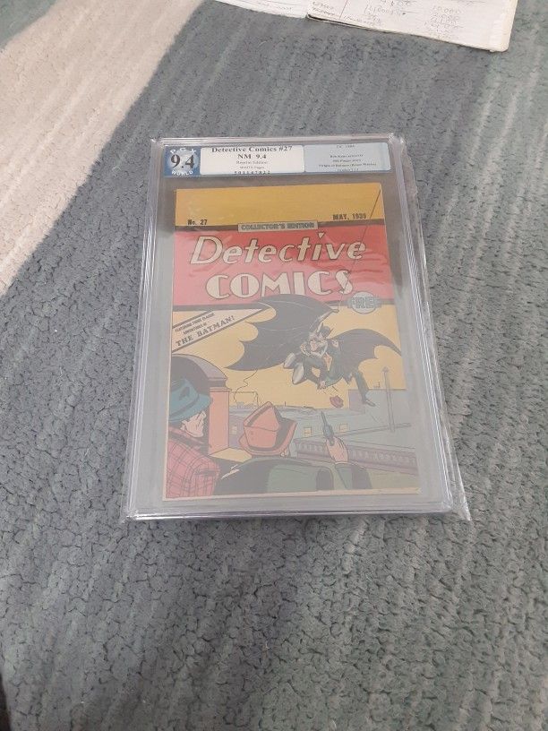 Comic book Detective comics No27 1er Appearance Of Batman 