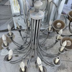 Hand Made Roght Iron 12 Branch Chandelier 