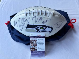 Seahawks Dual Signed Authentic Football