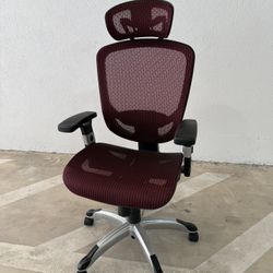 Ergonomic Mesh Office Chair Adjustable Computer Desk Chair Red Black