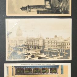 3 Postales Habana-cuba-1937-2 Nuevas 1 Circulada