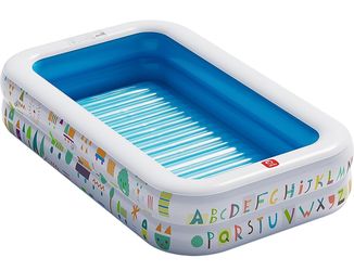 QPAU Kiddie Pool – 65" x 39" Inflatable Pool for Kids & Toddlers