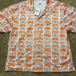 NWT Nike Dir Fit Sport Clash Short Sleeve Golf Guava Ice Mens Size XXL