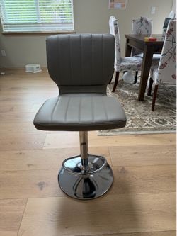 Gray bar stool high chair- adjustable 4 piece
