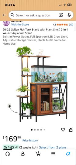20-29 G fish tank stand