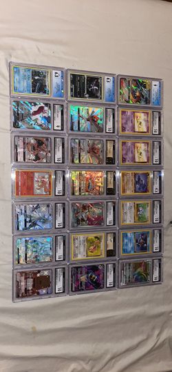 Various CGC and PSA graded Pokémon Cards
