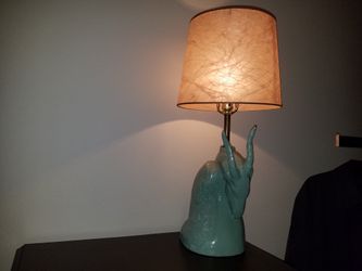 Vintage mid century table lamp gazelle's