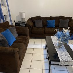 Used Couch for Sale Including Tables