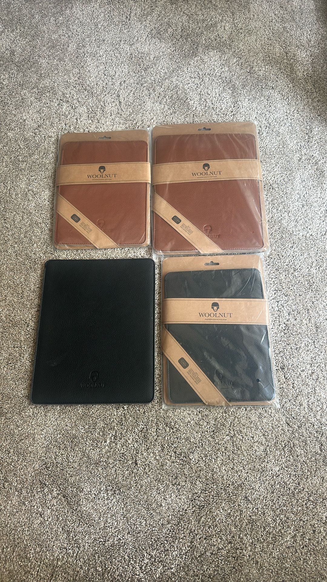 WOOLNUT Leather Sleeve Cover Case for iPad Pro 11 Inch And 12.9 inch
