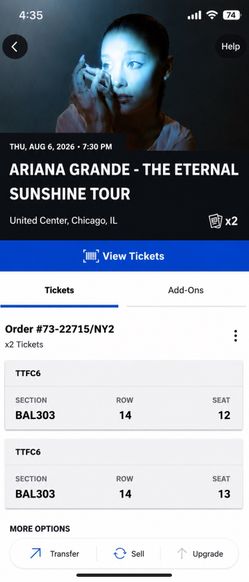 Ariana grande tickets