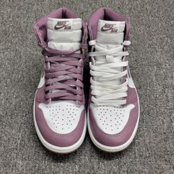 Nike Air Jordan 1 Retro High OG Shoes Mauve White DZ5485-105 Men's Size 8