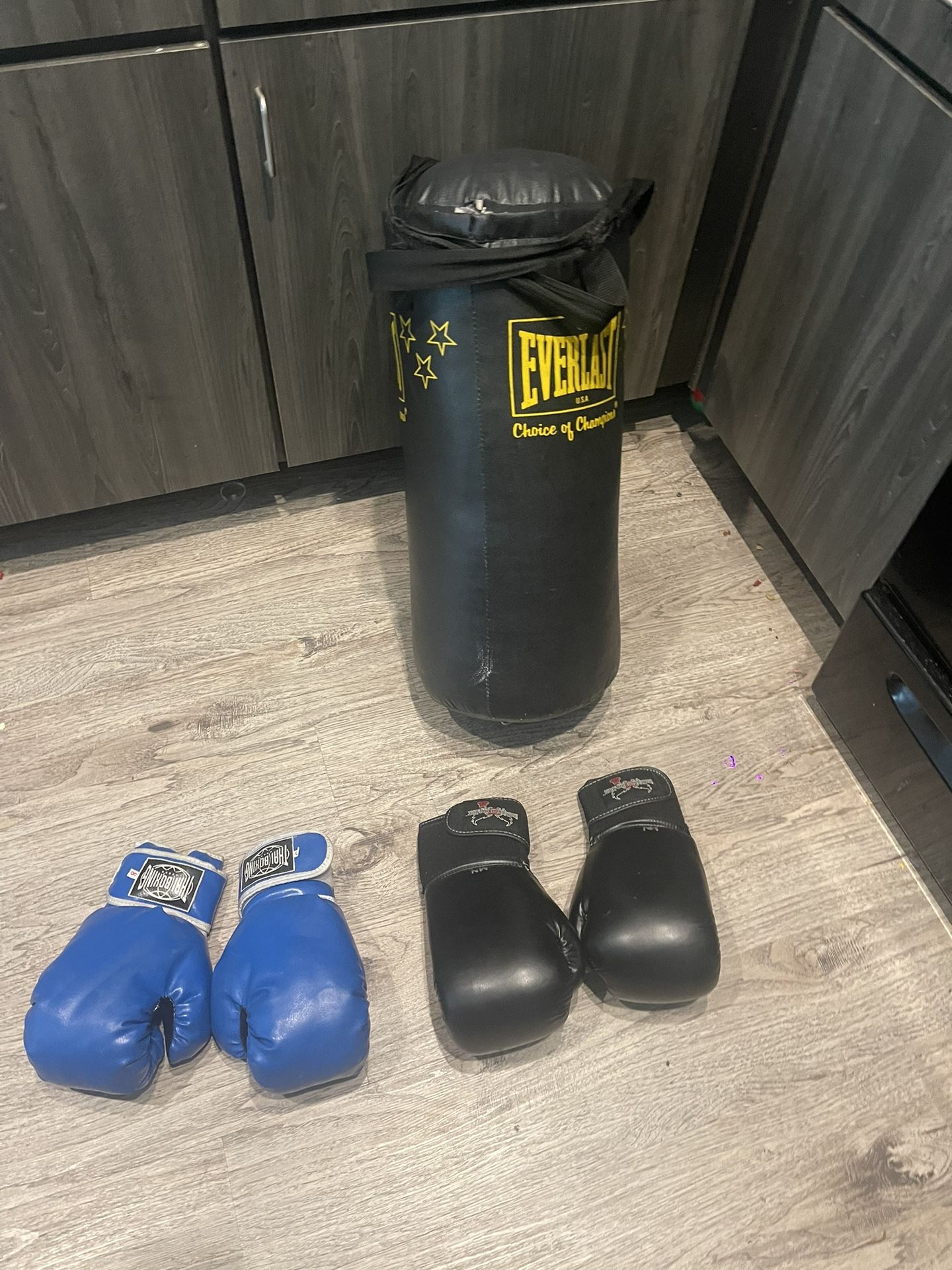 Kids’ Boxing Set – Everlast Bag + 2 Pairs of Gloves – FREE Delivery