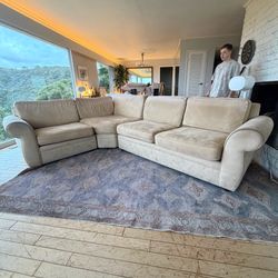 Pottery Barn L- Shaped Sectional Couch