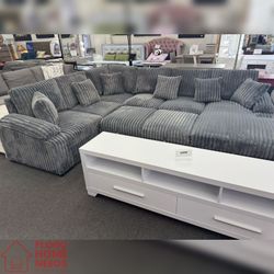 Gray Sectional Pull Out Sofa Bed 