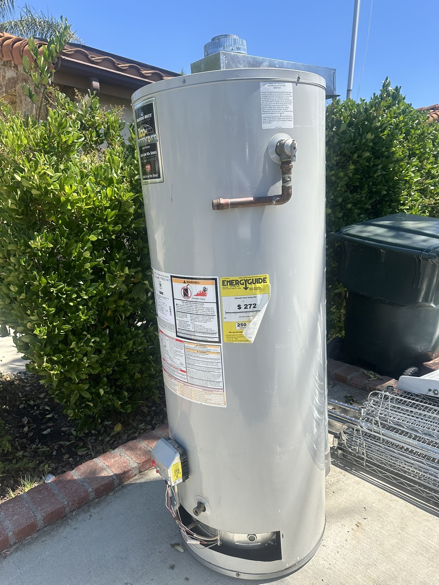 Bradford White Eco-Defender Gas Water Heater β 50 Gallon
