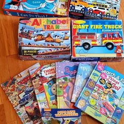 Educational Items For Kids Melissa And Doug Wooden Calendar + Large Puzzles + Books