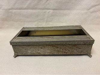 Vintage Metal Vanity Tissue Box