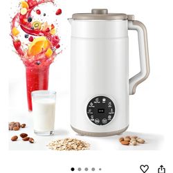 Brand New 10 in 1 Nut Milk Maker Machine,12 Blades/40oz/1.2L Almond Milk Maker, Self Clean/12H Delay/Keep Warm/Boil, One Touch Soy Milk Maker for Home