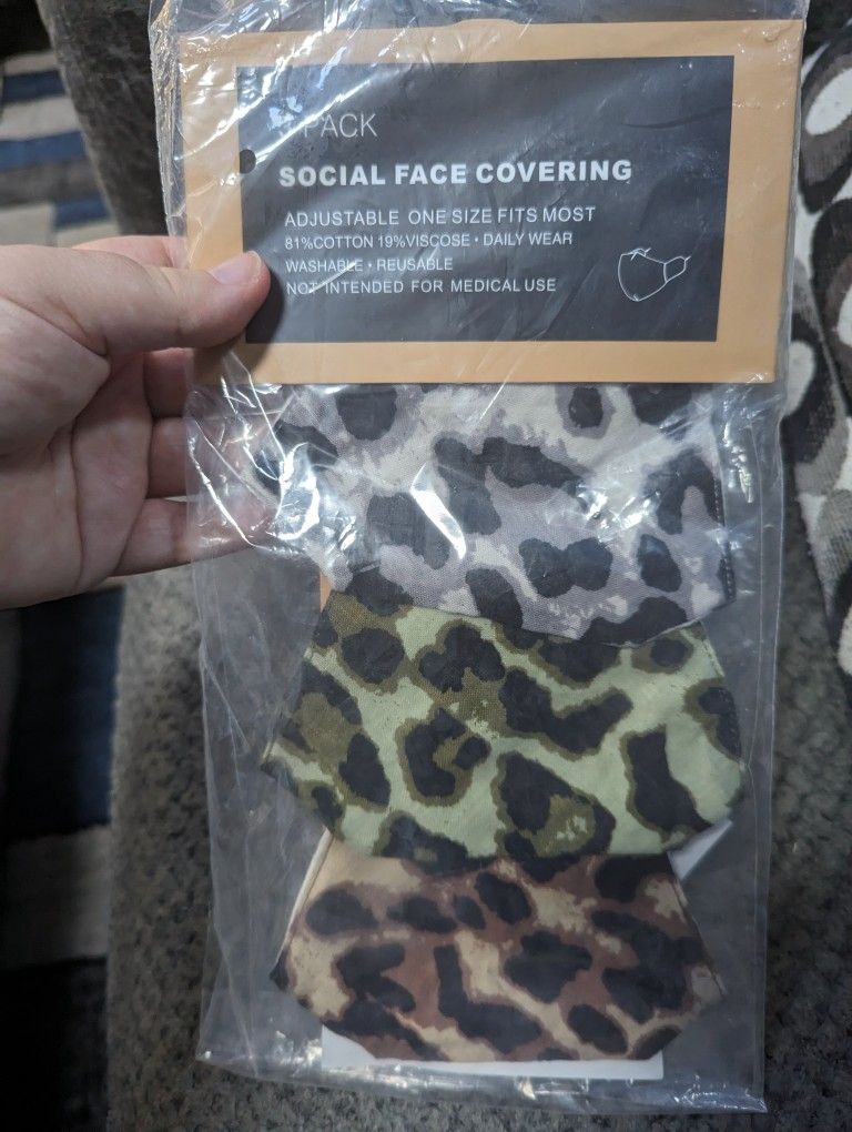 Brand New Leopard Print Masks (3)