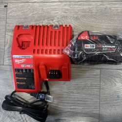 Milwaukee Charger And M18 3.0 Battery 