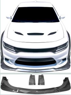 FREEMOTOR802 front bumper lip  2015-2023 Dodge Charger Widebody