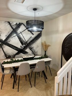 Dining Room Table with 6 Chairs