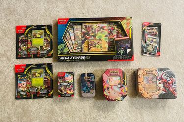 8x Pokemon Cards Blisters, Collection Box, Booster Bundle, and Tins - Brand New