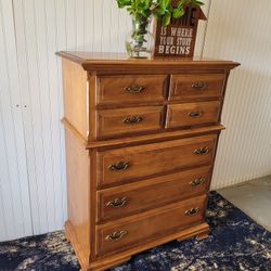 SUPER NICE VINTAGE TALL DRESSER 