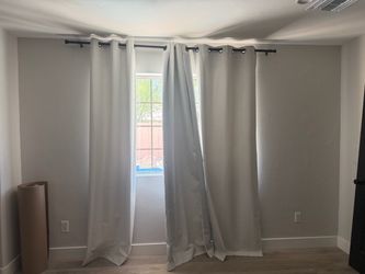 Grommet window curtains 38x95