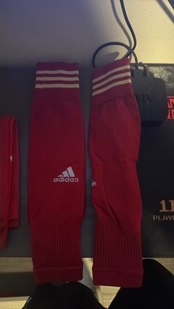Red Adidas Long socks