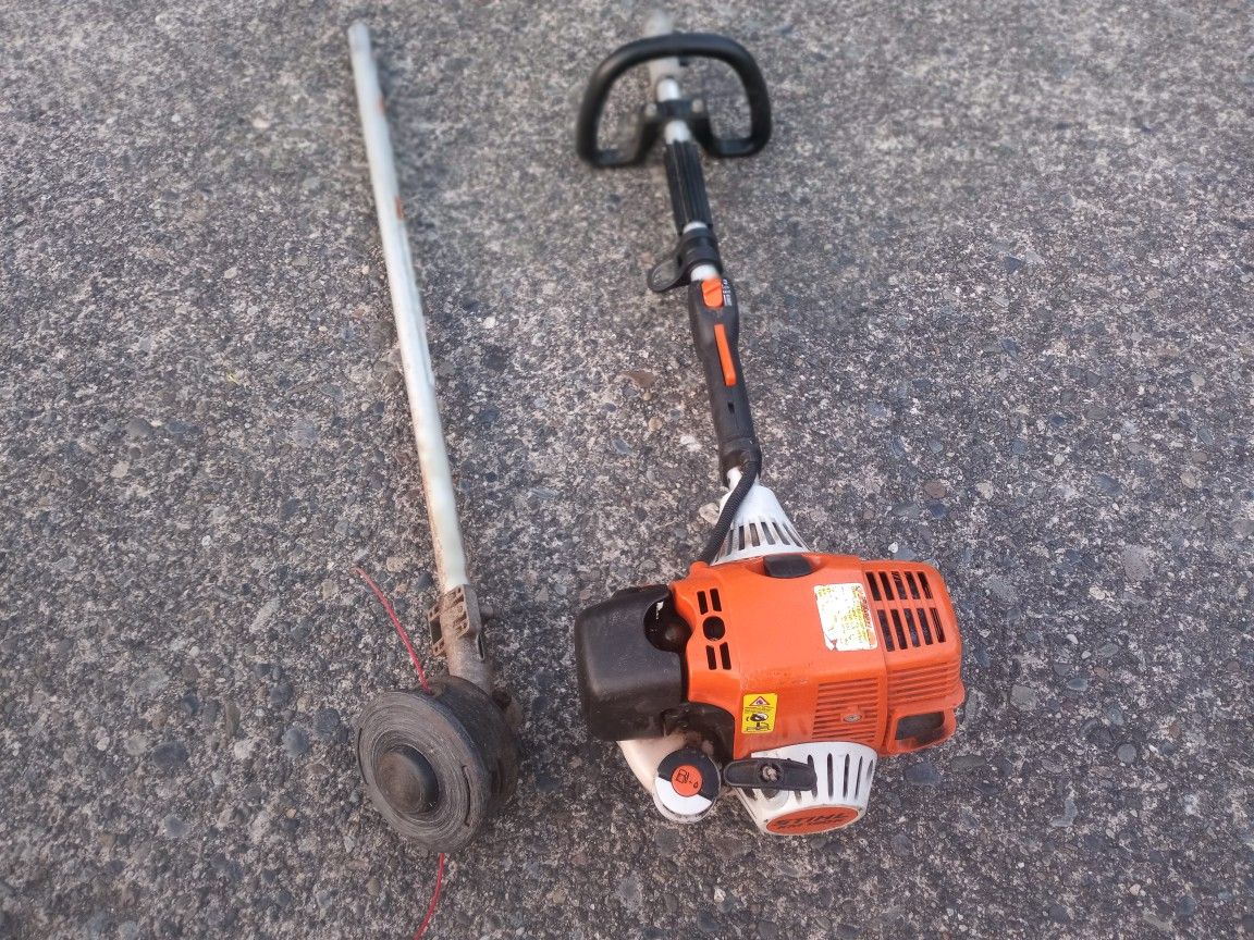 Stihl Km130R Kombi Motor Power Head With Straight Shaft Line Trimmer
