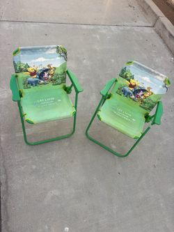 Winnie the Pooh and friends patio chairs