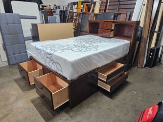 Queen bed and mattress