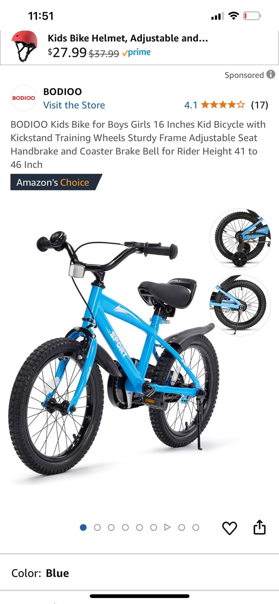 Brand New Kids Bike 16 In