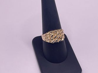 Gold nugget ring